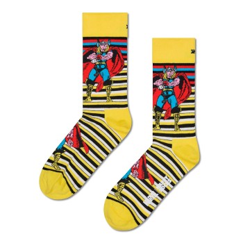 Happy socks Strømper Marvel Thor Sock Gul bomuld Str 36/40