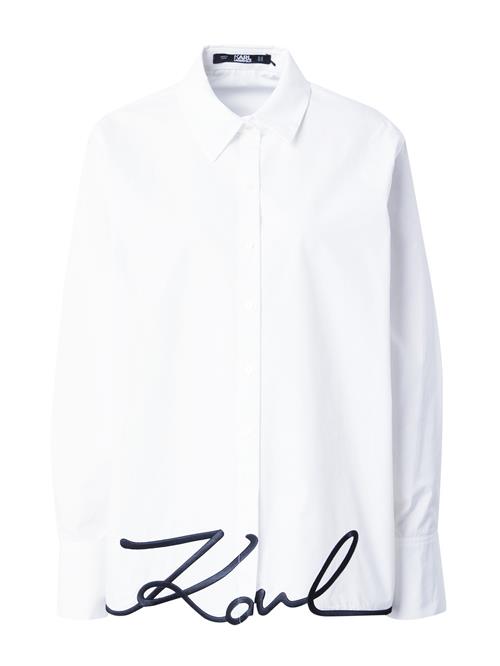 Karl Lagerfeld Bluse  sort / hvid