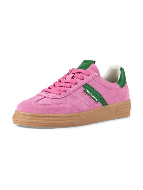 Tamaris Sneaker low  grøn / pink / hvid