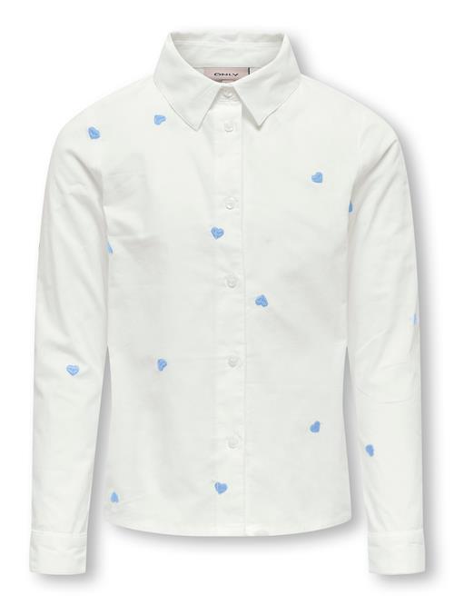 ONLY GIRLS Bluse 'KOGLINA GRACE'  lyseblå / hvid