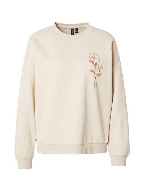 VERO MODA Sweatshirt 'VMKarol'  beige / brun / orange