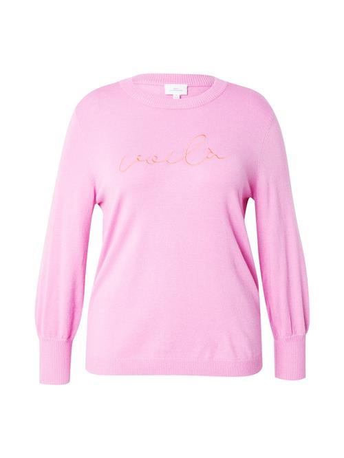 Se ONLY Carmakoma Pullover 'CARIBI'  orange / pink ved About You