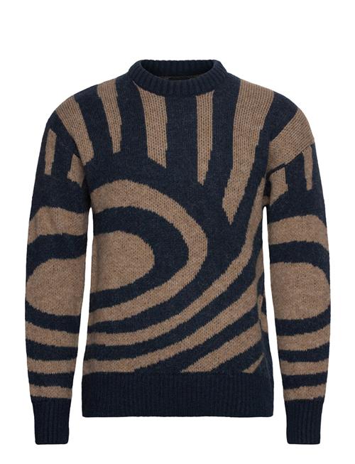 Scotch & Soda Hairy Big Waves Dropped Shoulder Sweater Scotch & Soda Brown