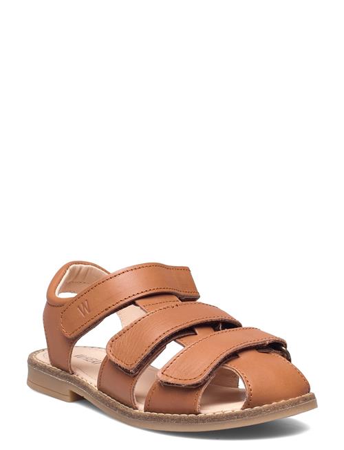 Wheat Addison Leather Sandal Wheat Brown