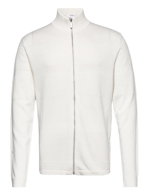 Slhmaine Ls Knit Cardigan W Selected Homme White