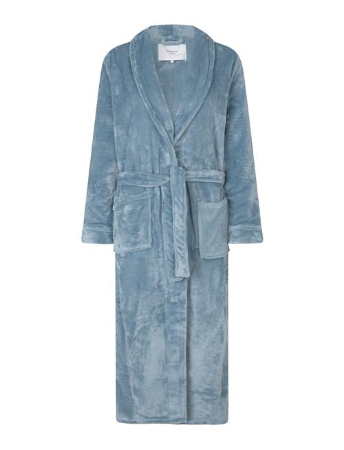 Long Fleece Robe Rosemunde Blue