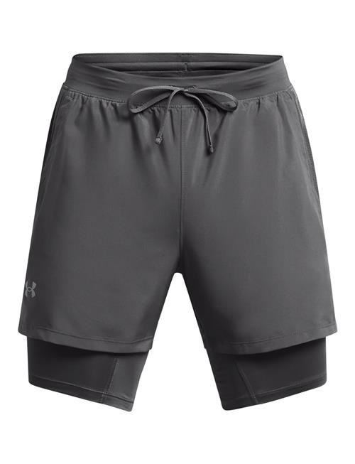 Ua Launch 5'' 2-In-1 Shorts Under Armour Grey