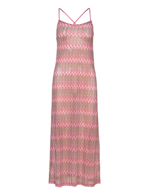 Geometric Pattern Dress Mango Red