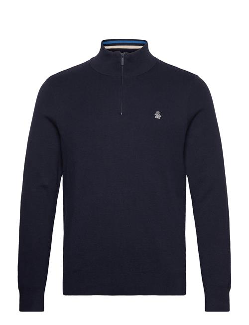 Cttn 1/4 Zip Tipped Original Penguin Navy