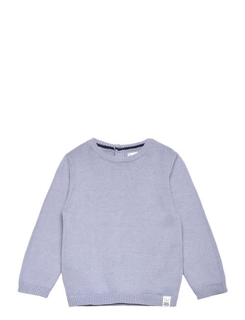 Mango Round-Neck Knitted Sweater Mango Blue