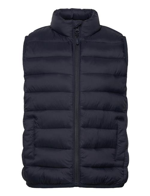 Mango Quilted Gilet Mango Navy