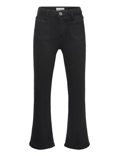 Flared Jeans With Pocket Mango Black