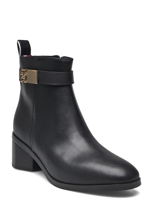 Tommy Hilfiger Th Logo Mid Heel Bootie Tommy Hilfiger Black