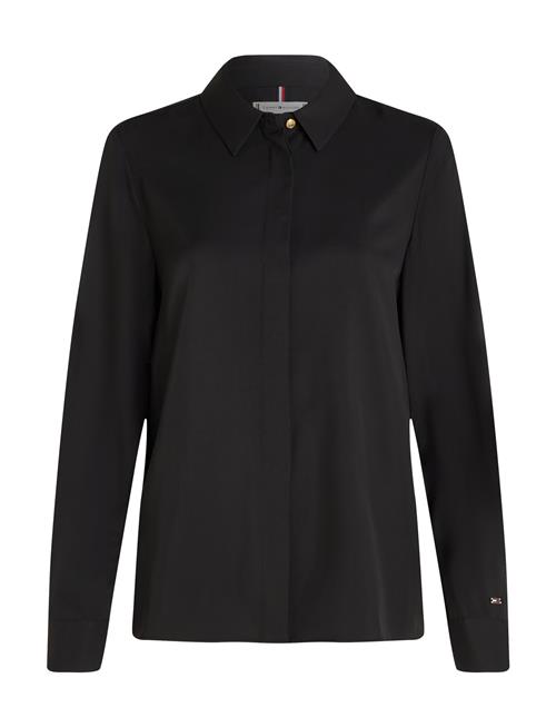 Fluid Viscose Regular Shirt Tommy Hilfiger Black