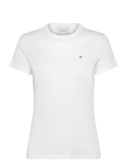 Ck Emb Graphic Slim T-Shirt Calvin Klein White