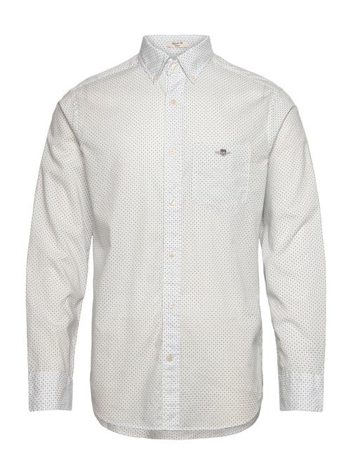 Reg Micro Print Shirt GANT Cream