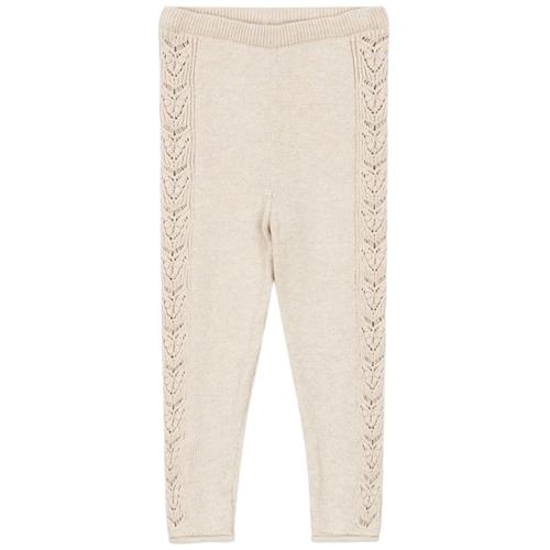 Konges Sløjd Cabby Knit Pants Off White Melange | Hvid | 9 months