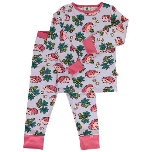 Småfolk Nightwear with hedgehogs  Orchid Petal | Lilla | 3-4 years