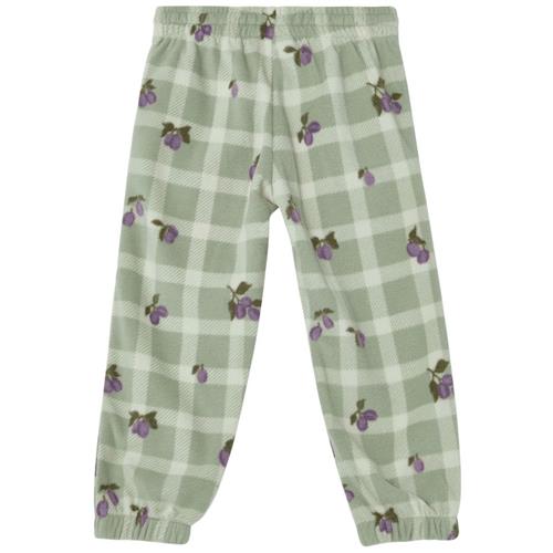 garbo&friends Prune Check Fleece Pant Green | Grønn | 74/80 cm