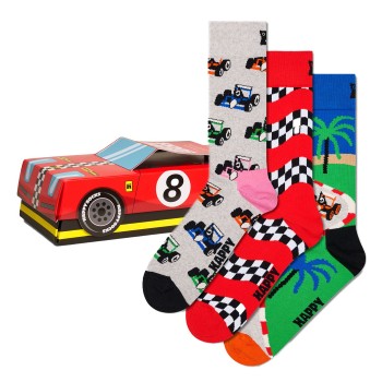 Happy socks Strømper 3P Top Racer Gift Set Flerfarvet bomuld Str 36/40