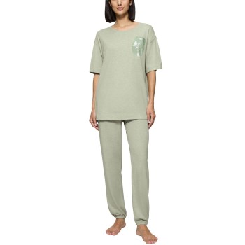 Triumph Endless Comfort Long Sleeve Pyjama Lysegrøn 40 Dame