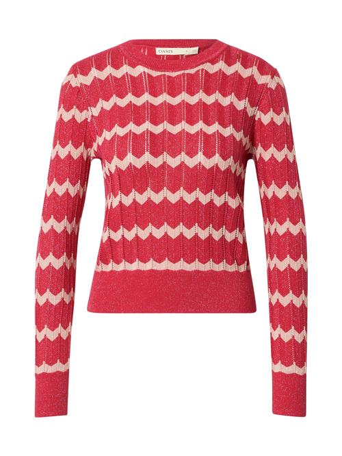 Oasis Pullover  pudder / mørk pink