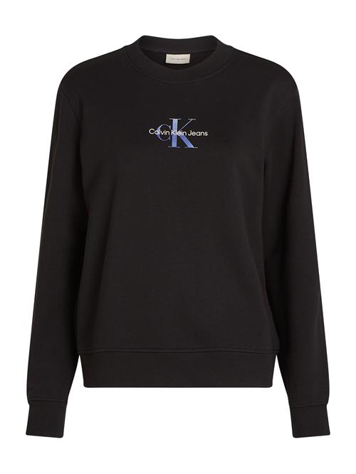 Se Calvin Klein Jeans Sweatshirt  violetblå / lavendel / sort / hvid ved About You