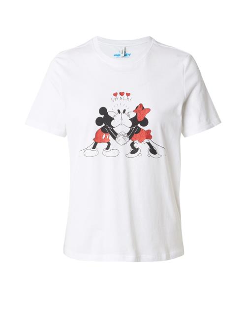 ONLY Shirts 'ONLMICKEY'  mørkerød / sort / hvid