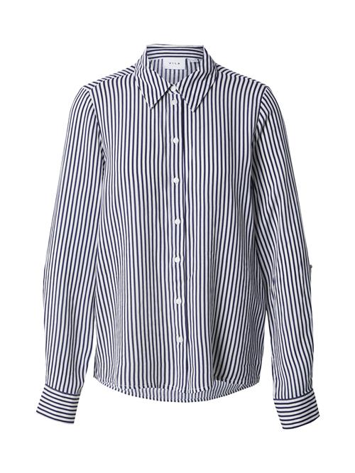 VILA Bluse 'Rosa'  navy / hvid