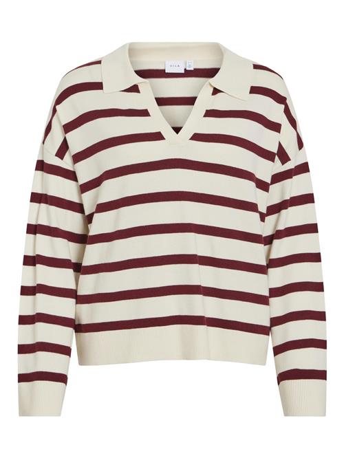 VILA Pullover  creme / bordeaux