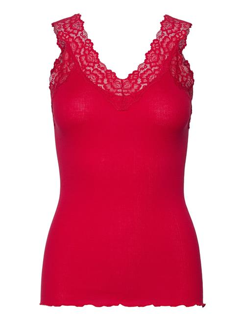 Organic Top W/ Lace Rosemunde Red