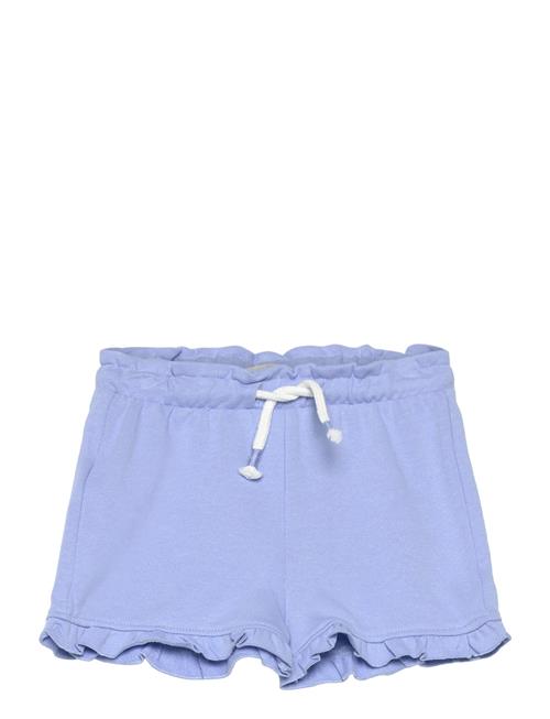 Elastic Waist Short With Ruffles Mango Blue