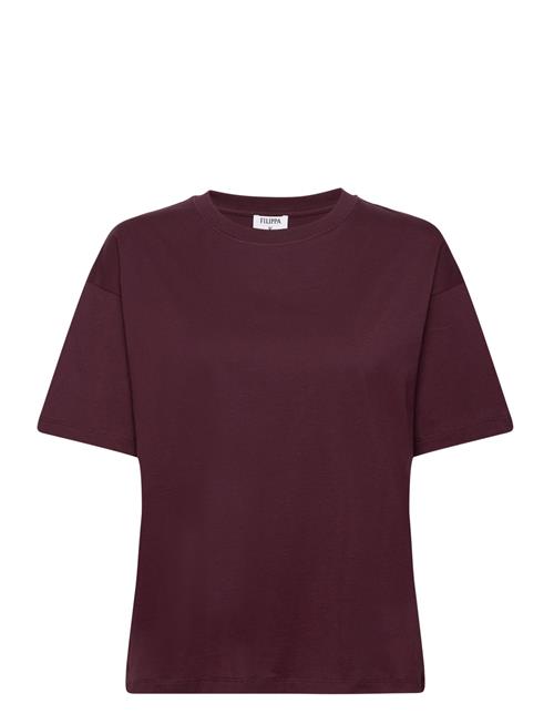 Filippa K Loose Fit Tee Filippa K Burgundy