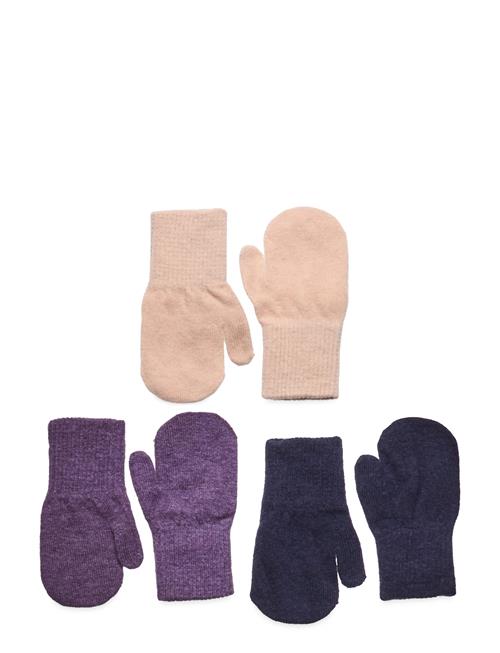 Minymo Magic Mittens Knit 3-Pack Minymo Patterned