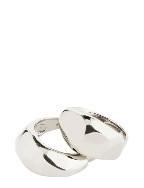 Dune Recycled Rings, 2 In A Set Pilgrim Silver