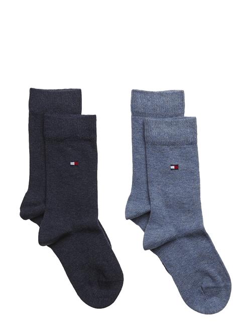 Th Children Sock Th Basic 2P Tommy Hilfiger Blue