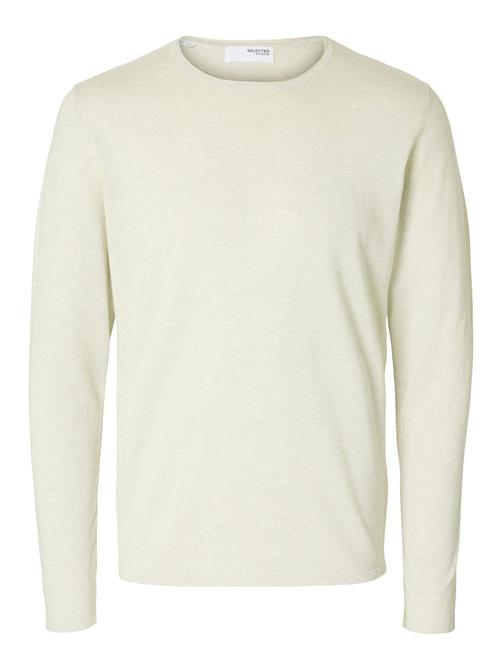 Slhrome Ls Knit Crew Neck Selected Homme Cream