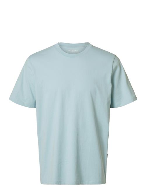 Selected Homme Slhaspen Ss O-Neck Tee Noos Selected Homme Blue