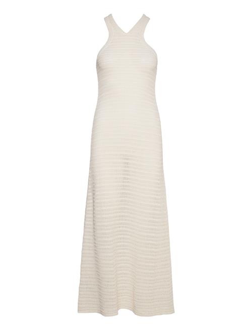 Halter-Neck Crochet Dress Mango Cream