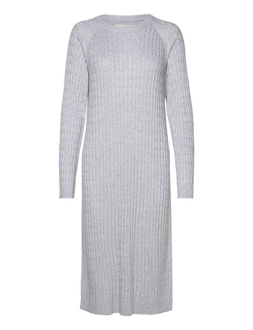 Cable C-Neck Dress GANT Grey