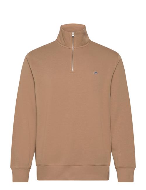 GANT Reg Shield Half Zip Sweat GANT Beige