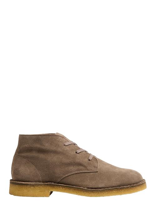 Slhricco Suede Chukka Boot Selected Homme Beige