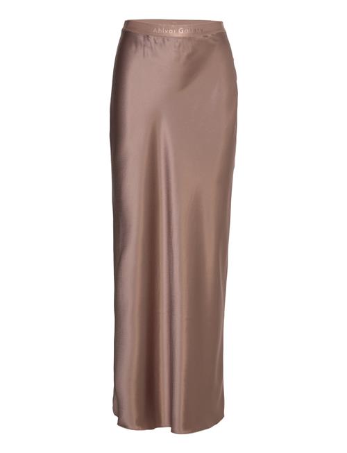 Ahlvar Gallery Hana Long Logo Skirt Ahlvar Gallery Brown