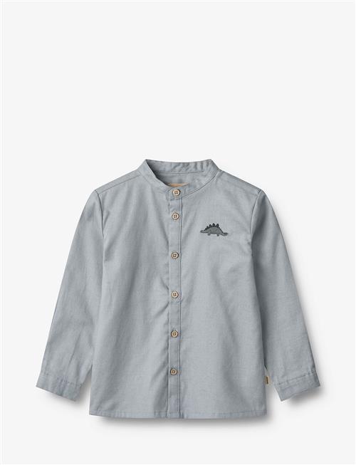 Wheat Shirt Embroidery Willum Wheat Grey