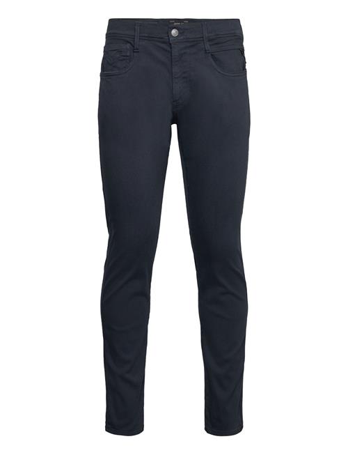 Anbass Trousers Slim Hyperflex Colour Xlite Replay Navy