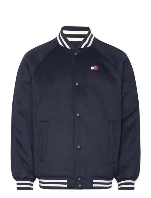 Tjm Wool Blend Solid Bomber Tommy Jeans Navy