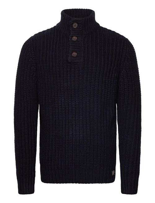 Chunky Knit Henley Superdry Navy