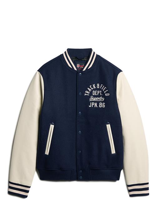 Se Varsity Chain Stitch Bomber Superdry Blue ved Booztlet