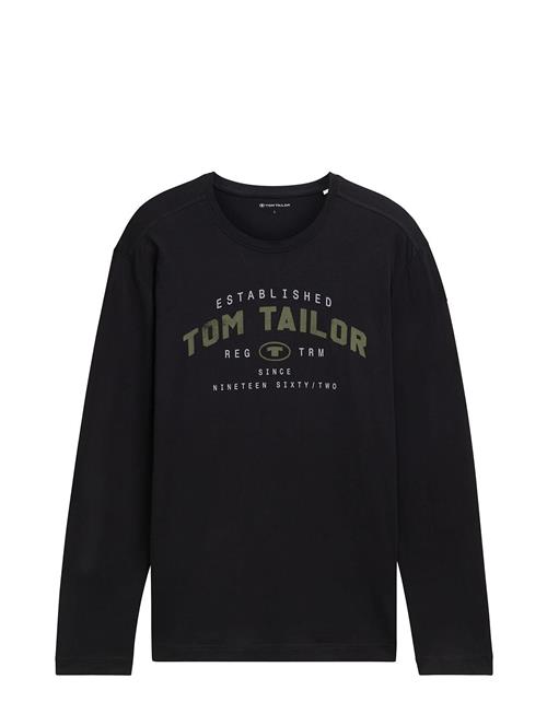 Se Printed Longsleeve Tom Tailor Black ved Booztlet