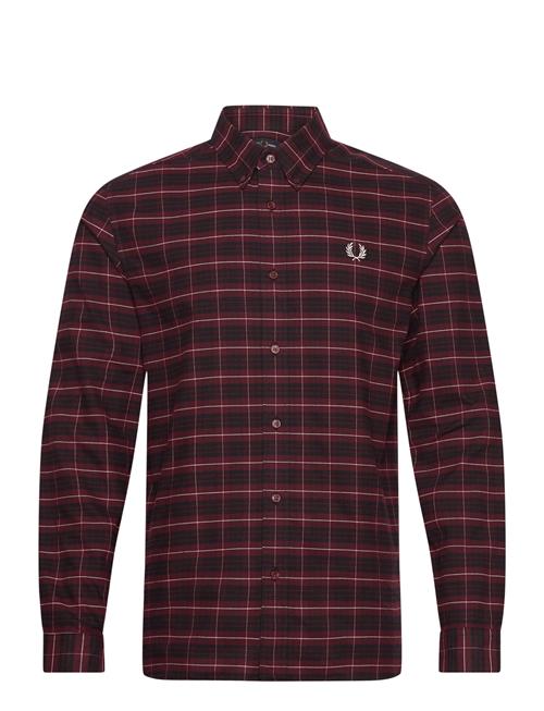 Brushed Oxford Tartan Shirt Fred Perry Red